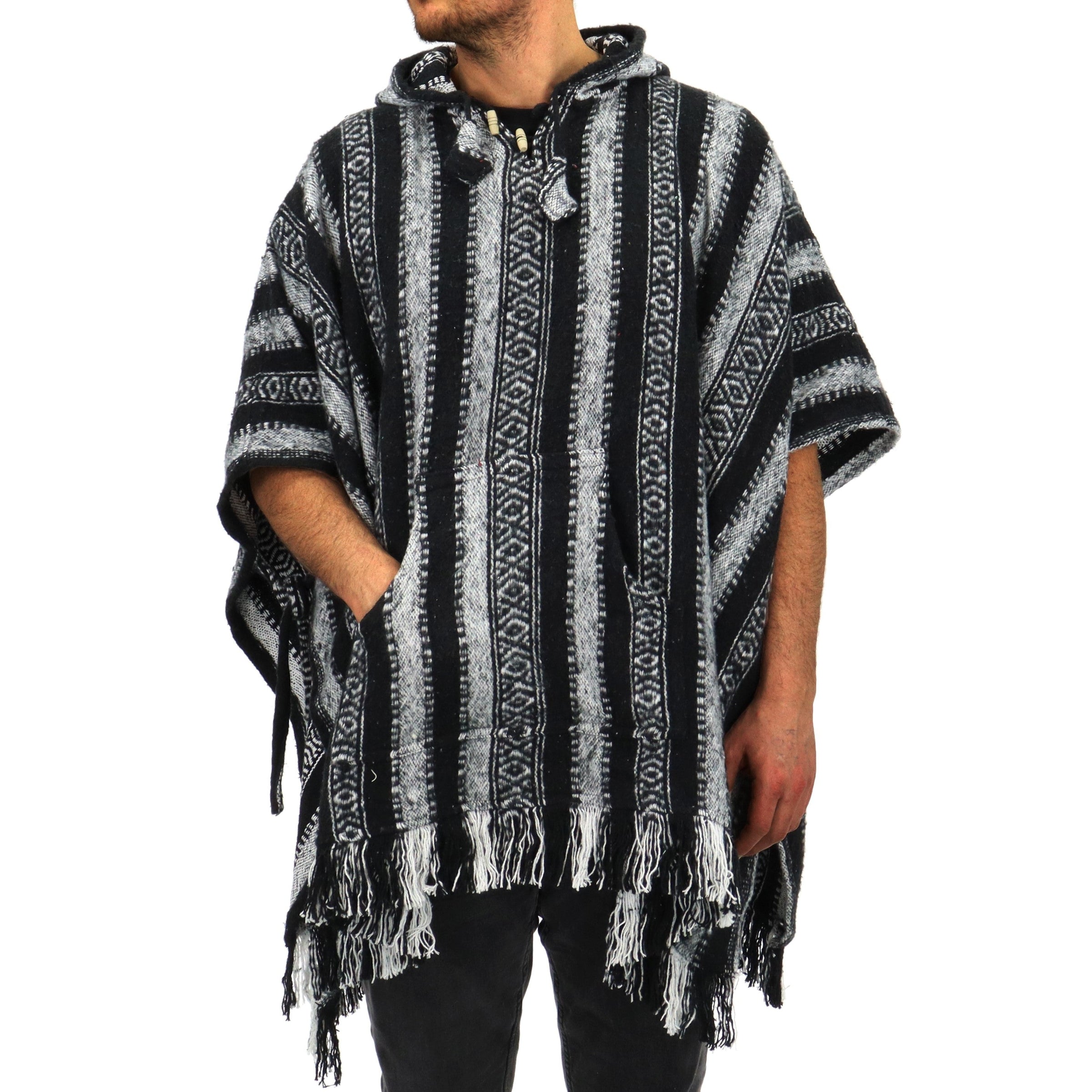 gheri cotton poncho handmade in nepal for loud elephant