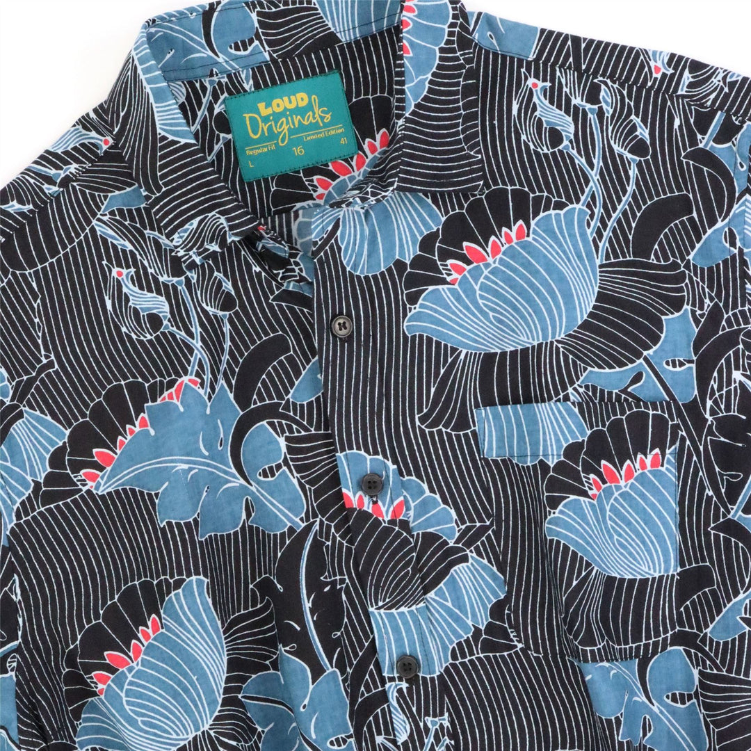 Regular Fit Short Sleeve Shirt - Twilight Flora