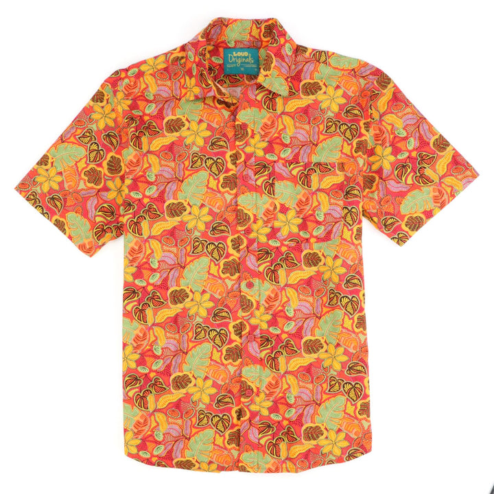 Regular Fit Short Sleeve Shirt - Tropic Lava