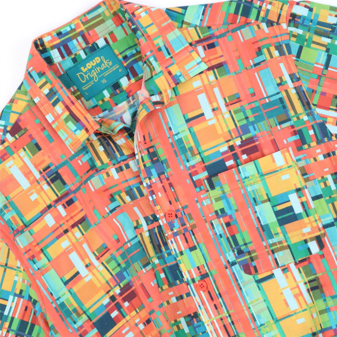 Regular Fit Short Sleeve Shirt - Urban Mosaic