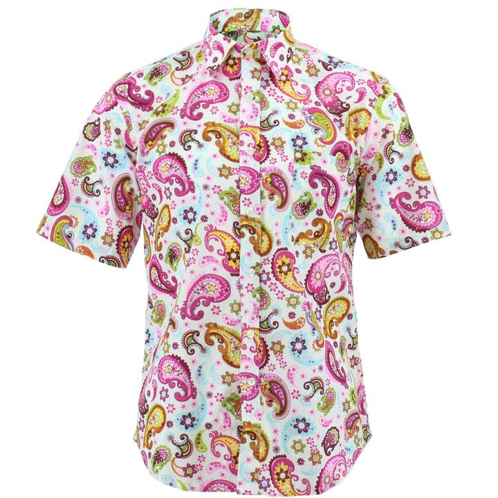 Regular Fit Short Sleeve Shirt - Paisley