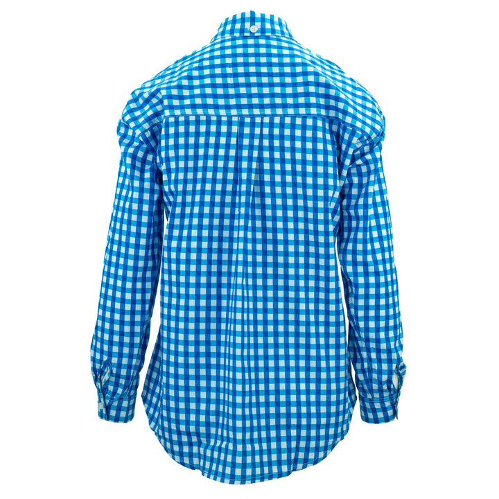 Classic Women's Shirt - Cerulean  Blue Gingham