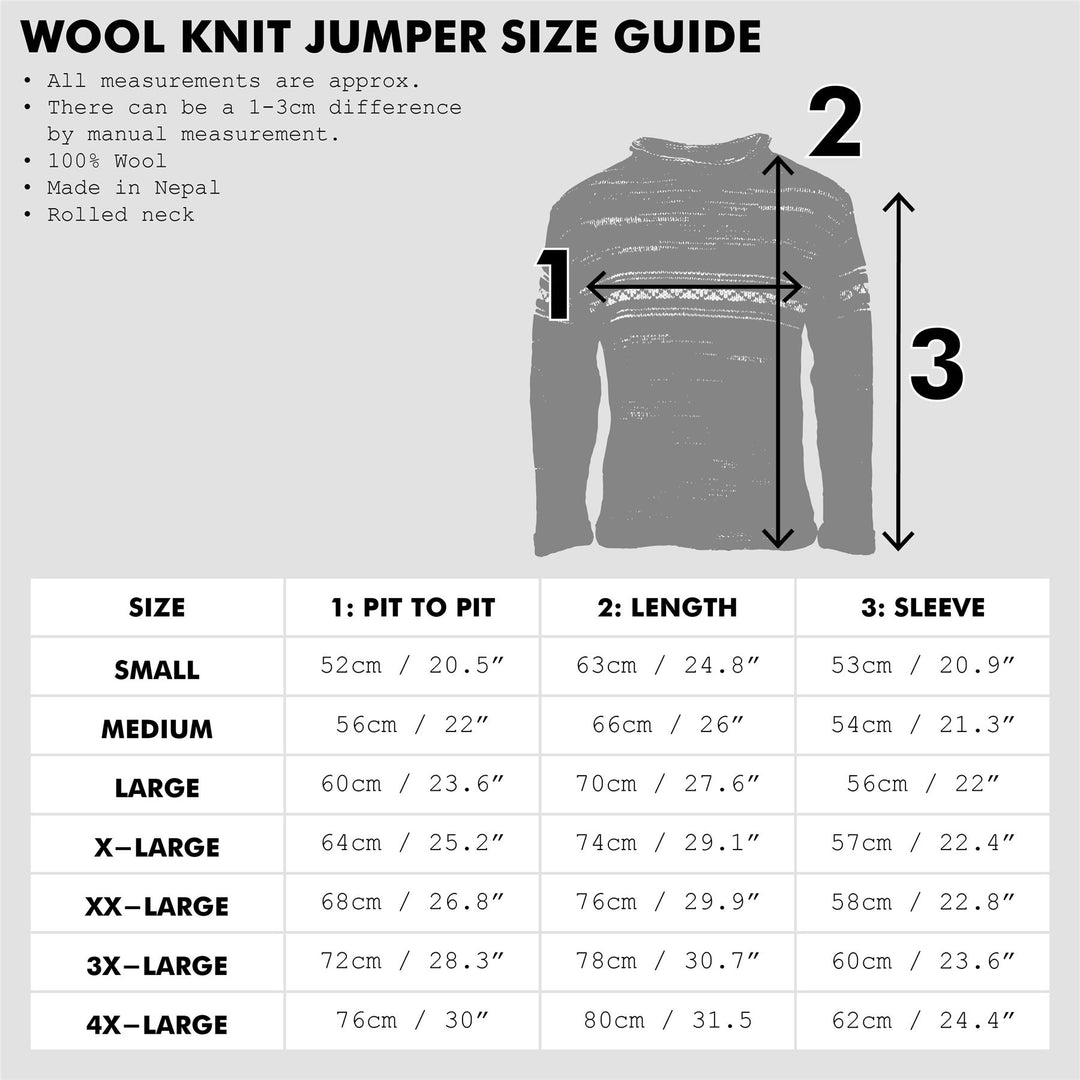 Hand Knitted Wool Jumper - Stripe Bright Rainbow