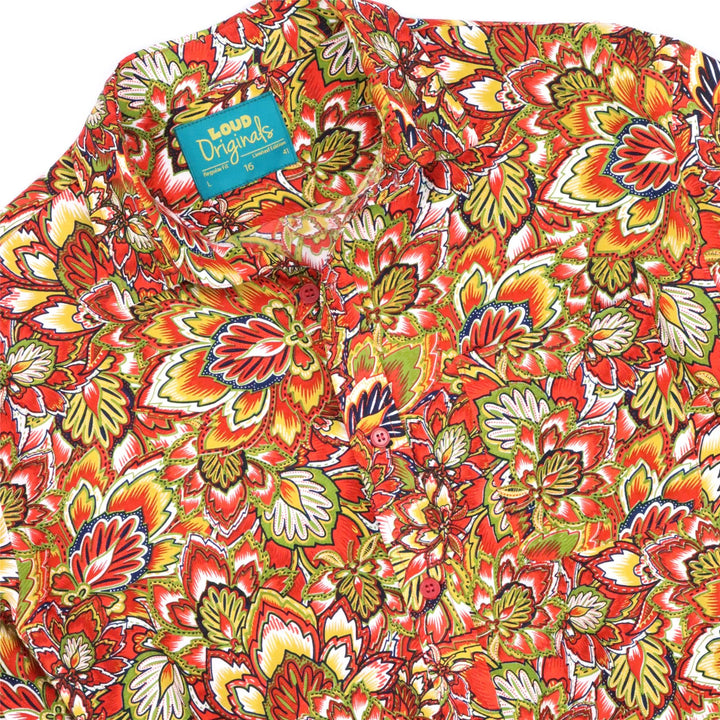 Regular Fit Short Sleeve Shirt - Tropical Flame