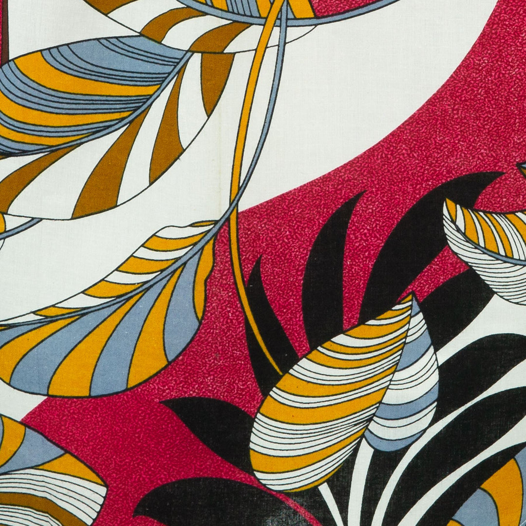 Classic Women's Shirt - Red Tropical Leaf