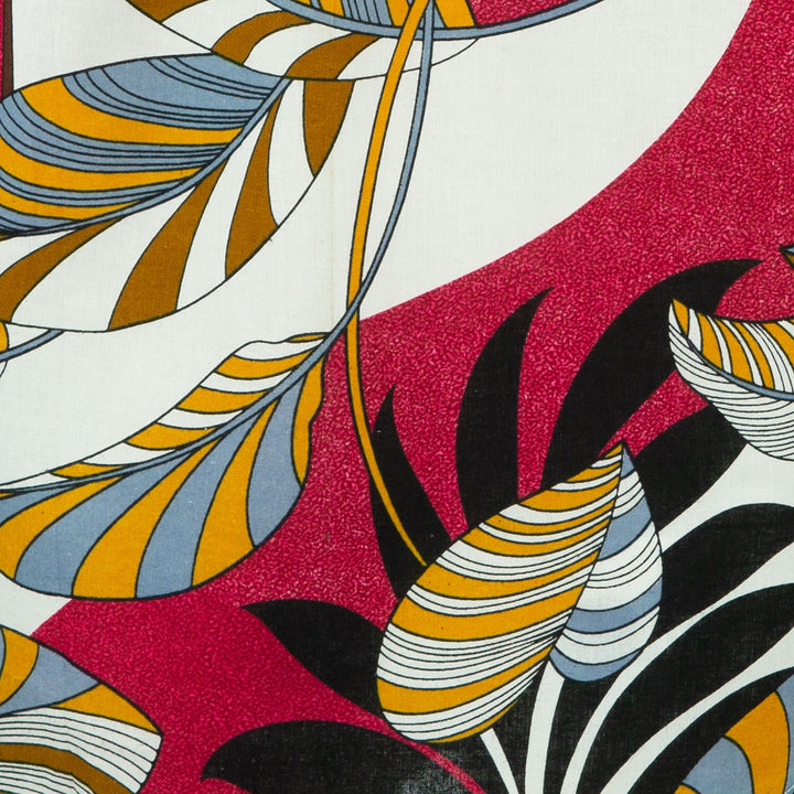 Classic Women's Shirt - Red Tropical Leaf