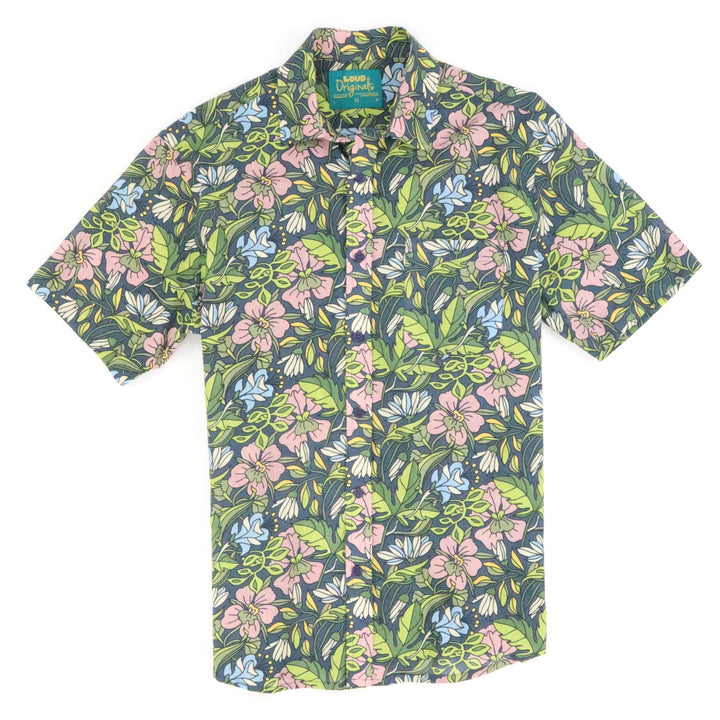 Regular Fit Short Sleeve Shirt - Blooming Garden