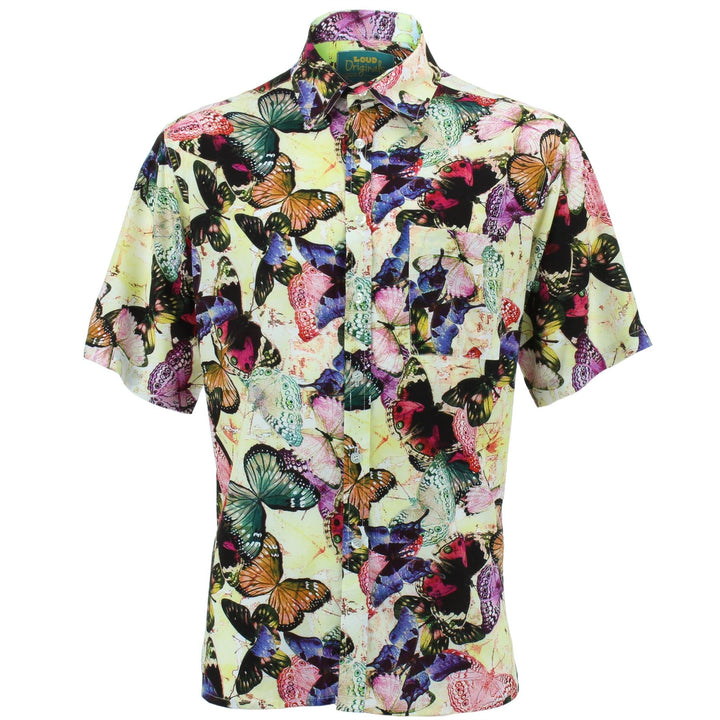 Regular Fit Short Sleeve Shirt - Butterflies