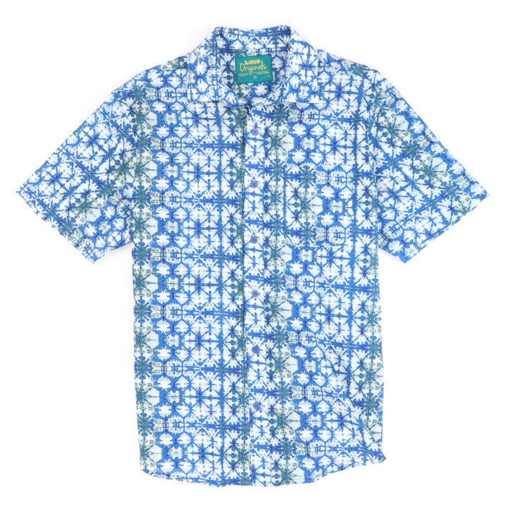 Regular Fit Short Sleeve Shirt - Ocean Tile