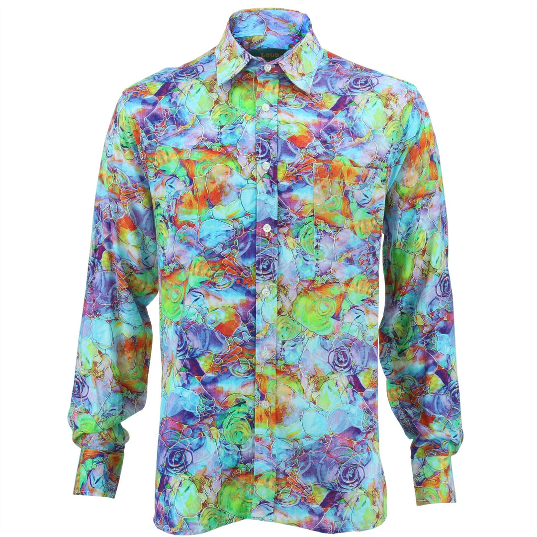 Regular Fit Long Sleeve Shirt - Oily Water