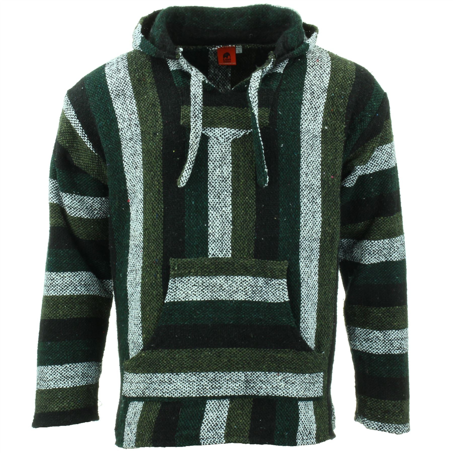 Mexko Jerga Baja Pullover Hoode Hppe Boho Festval Unsex M XL XXL Weß | EBay