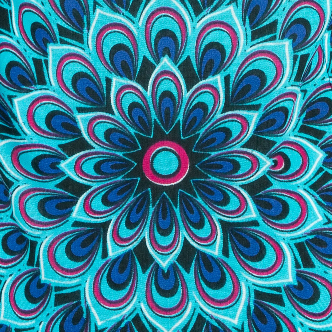 Strappy Dress - Peacock Mandala Blue