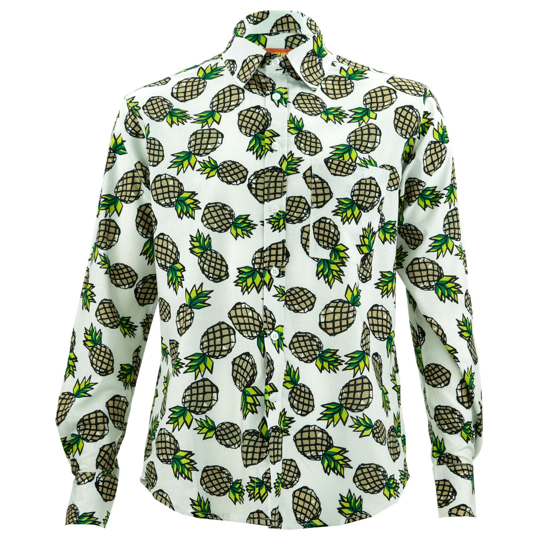 Regular Fit Long Sleeve Shirt - Pineapples