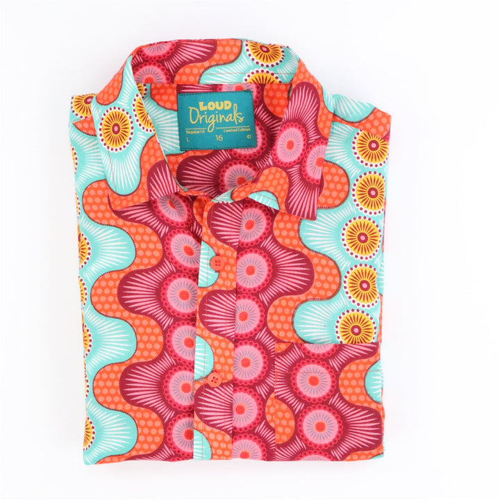 Regular Fit Short Sleeve Shirt - Sunset Flow