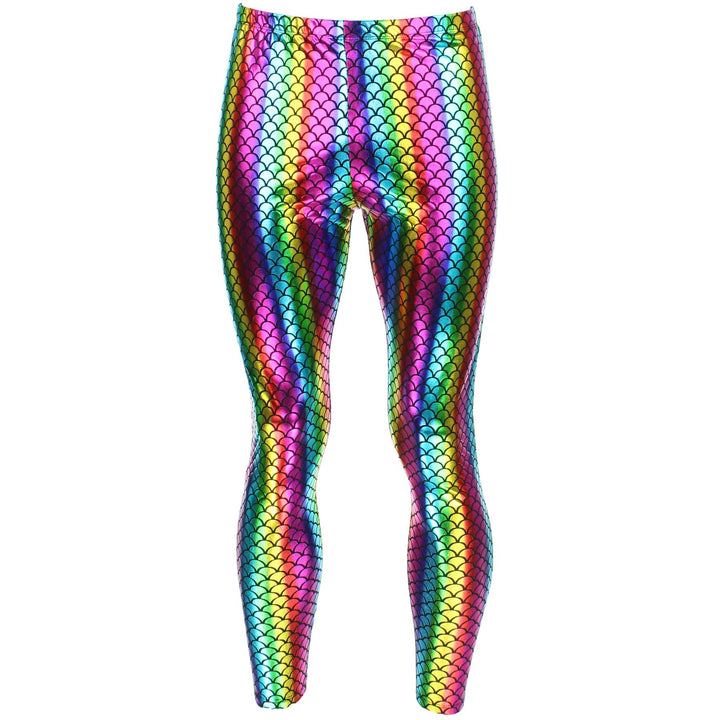 Shiny Mermaid Scale Meggings - Rainbow