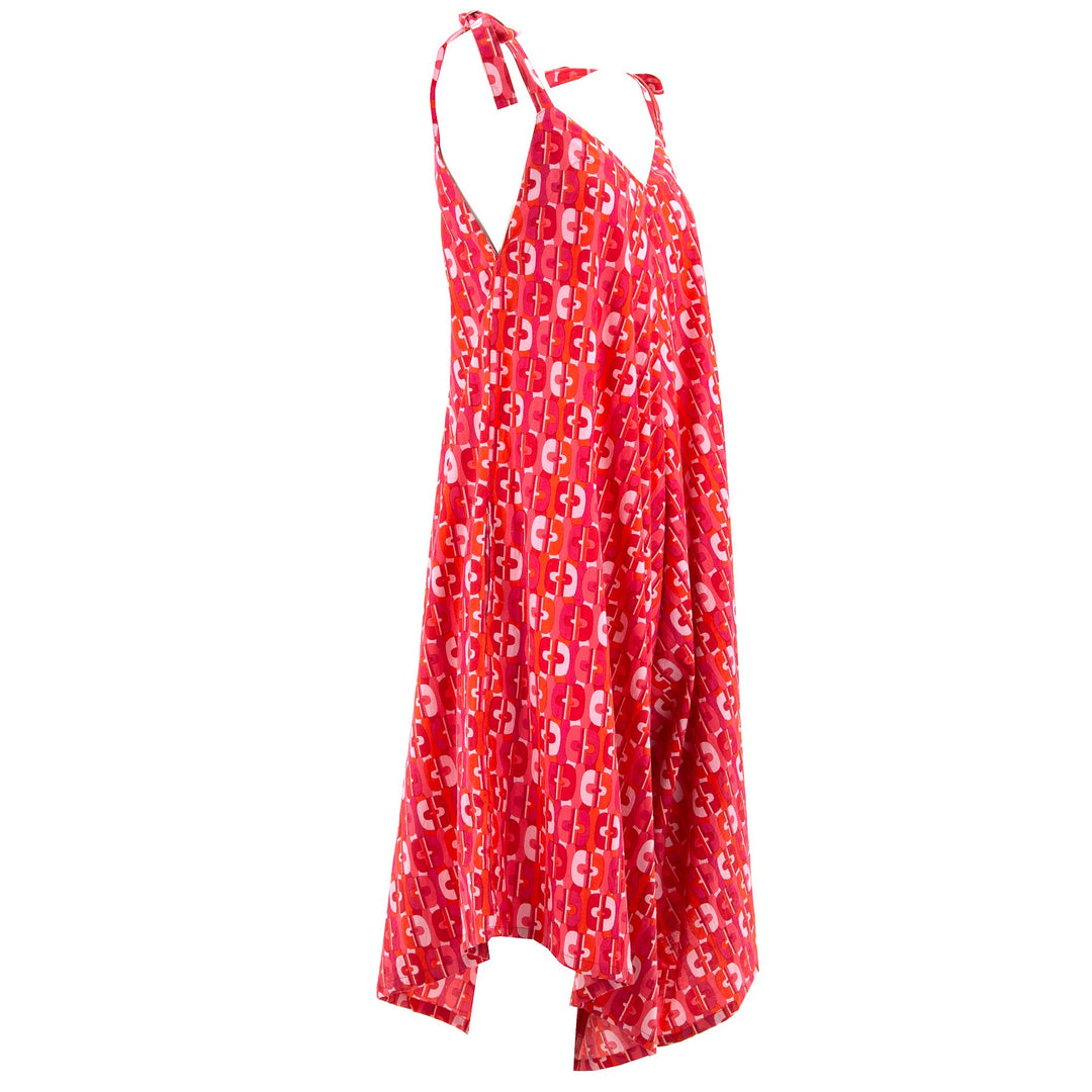 Strappy Jumpsuit - Hot Sunset