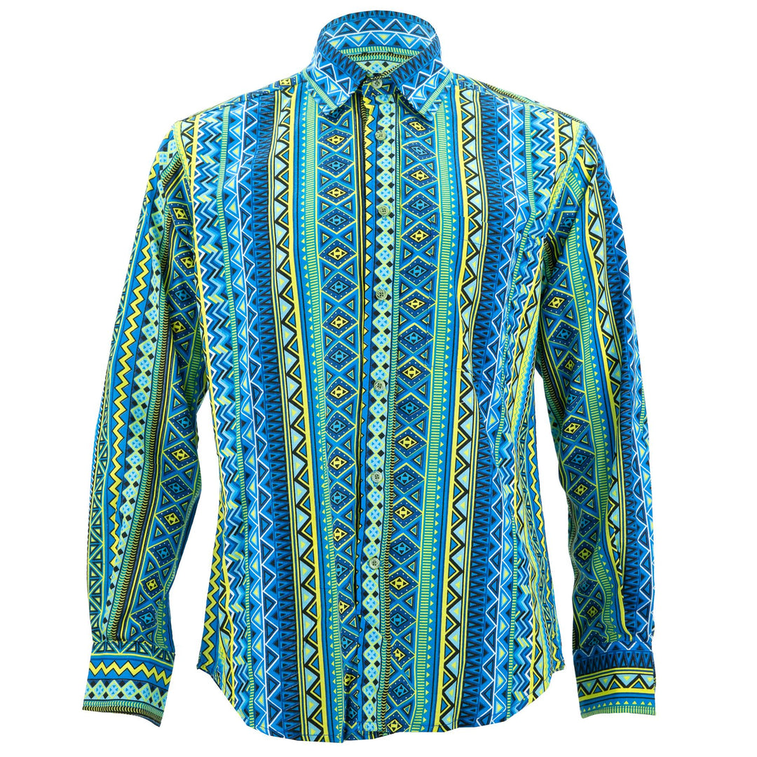 Regular Fit Long Sleeve Shirt - Aztec
