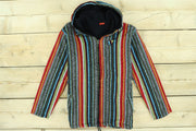 Brushed Gheri Cotton Hoodie Fleece Lined - Mexican Diamond