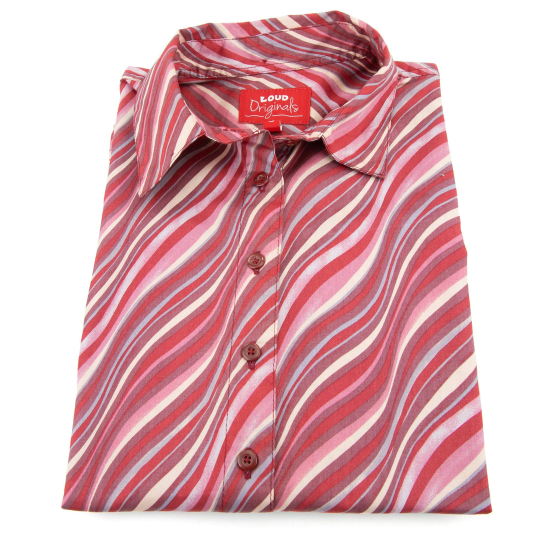Classic Women's Shirt - Crimson Ribbons