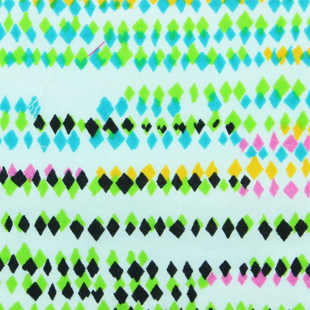 Tailored Fit Long Sleeve Shirt - Diamond Lines