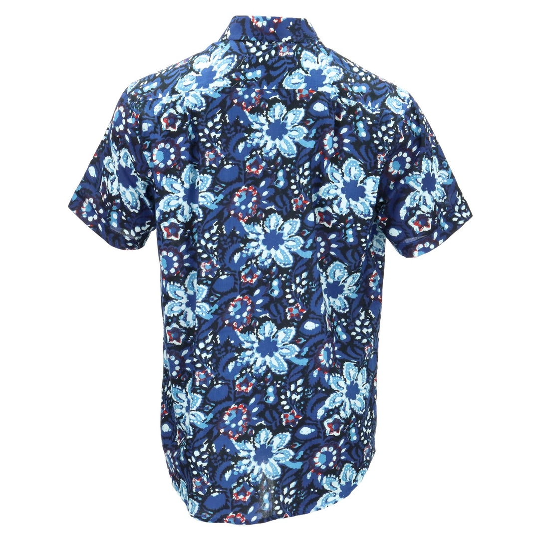 Regular Fit Short Sleeve Shirt - Midnight Tropic Bloom