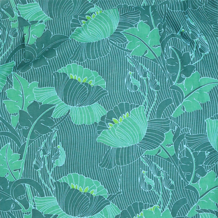 Regular Fit Short Sleeve Shirt - Emerald Lotus