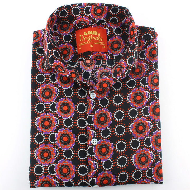 Tailored Fit Long Sleeve Shirt - Poppy Dots