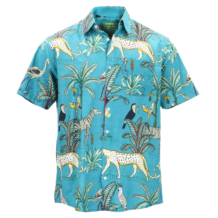 Regular Fit Short Sleeve Shirt - Savanna Jungle Jive