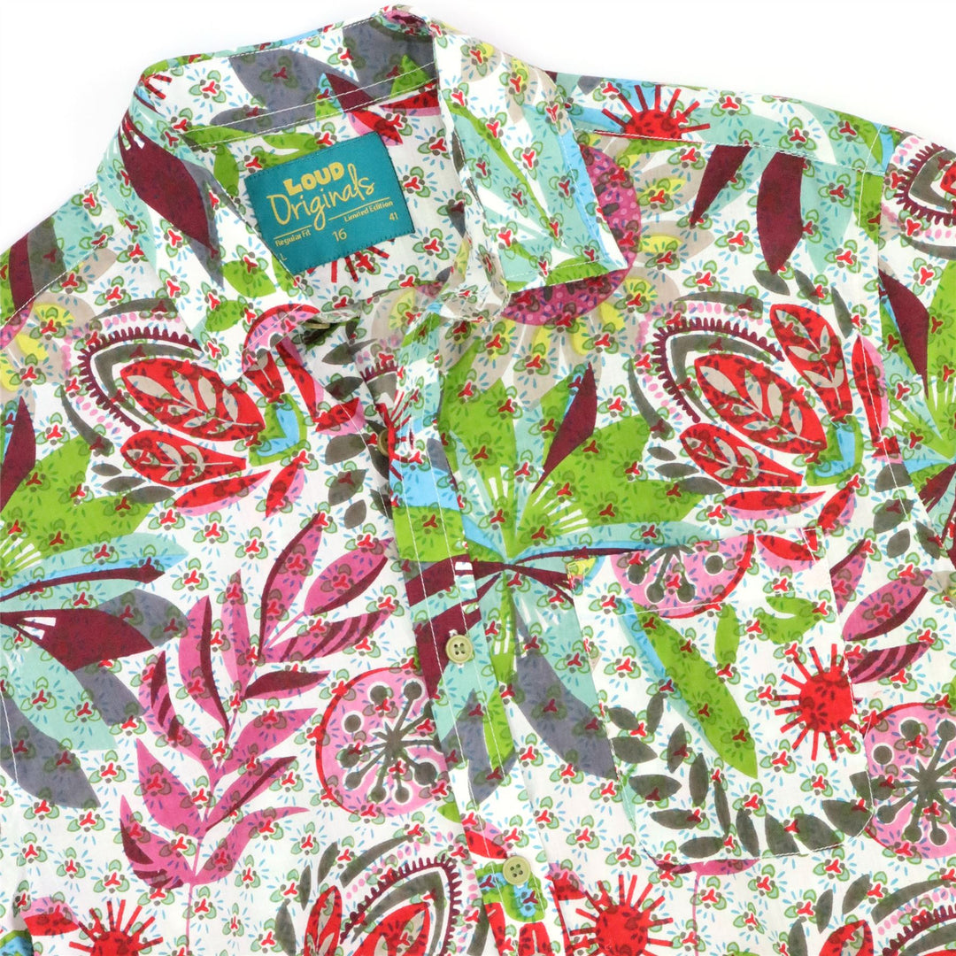 Regular Fit Short Sleeve Shirt - Garden Carnival