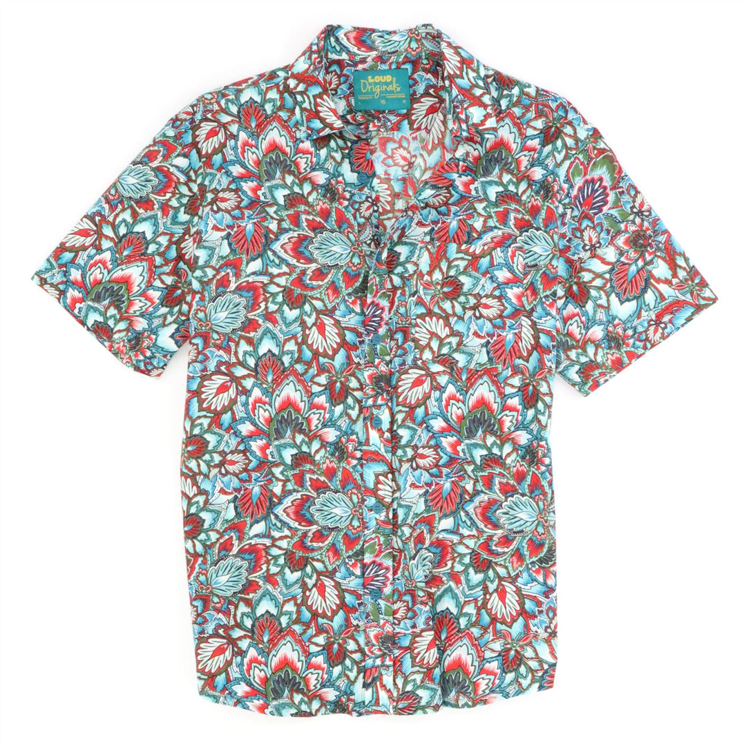Regular Fit Short Sleeve Shirt - Festival Flora