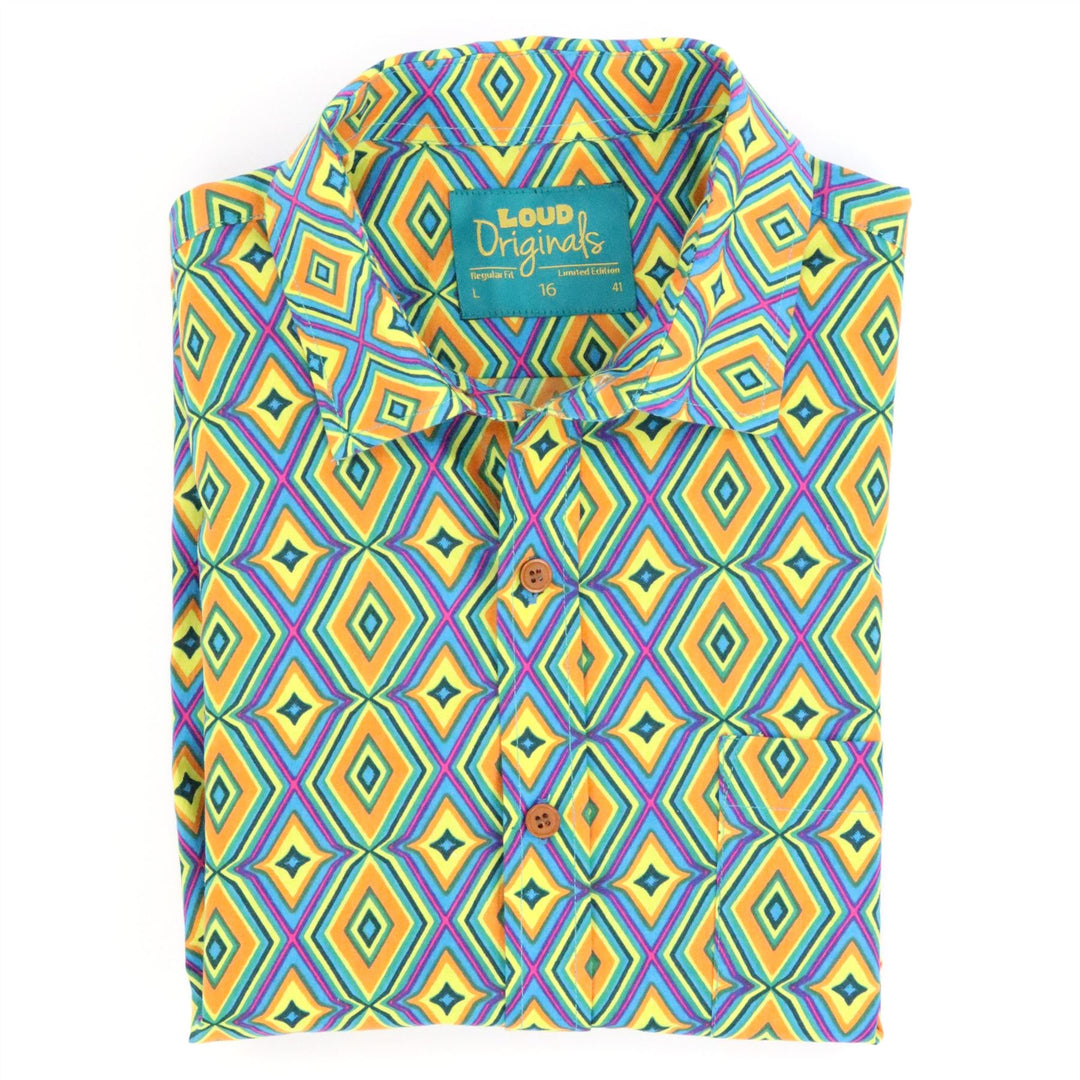 Regular Fit Short Sleeve Shirt - Solar Prism