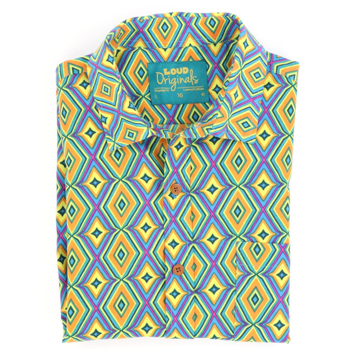 Regular Fit Short Sleeve Shirt - Solar Prism