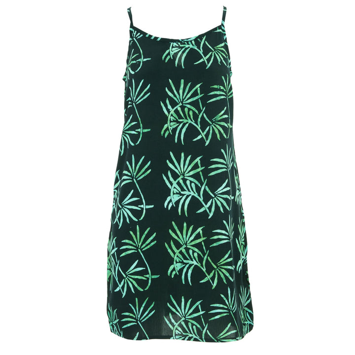Strappy Dress - Black Water Palms