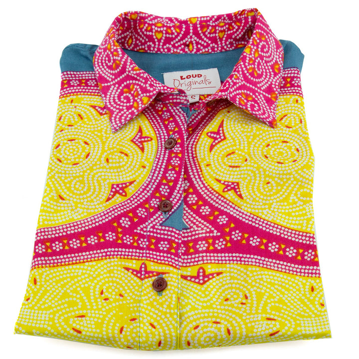 Classic Women's Shirt - Yellow Kaleidoscope