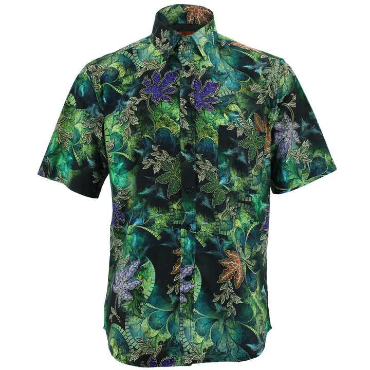 Regular Fit Short Sleeve Shirt - Vines