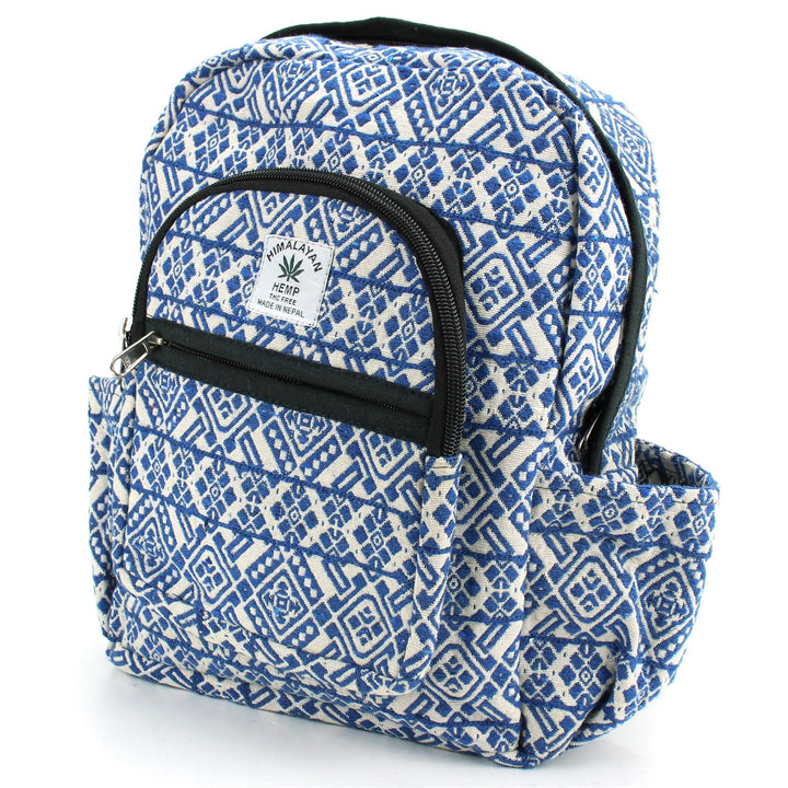 Himalayan Hemp Backpack - Blue Diamond