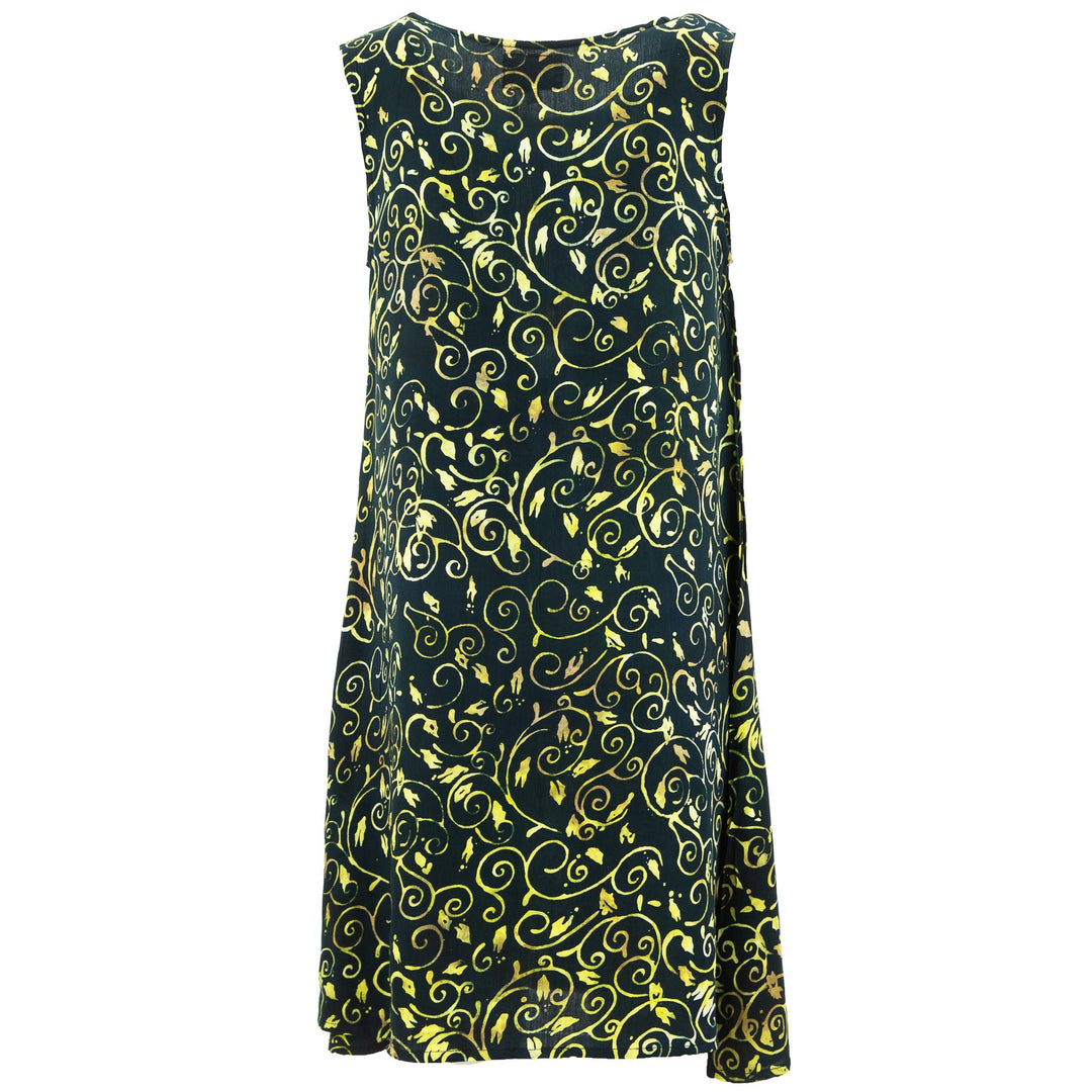 The Swirl Shift Dress - Sahara Vines