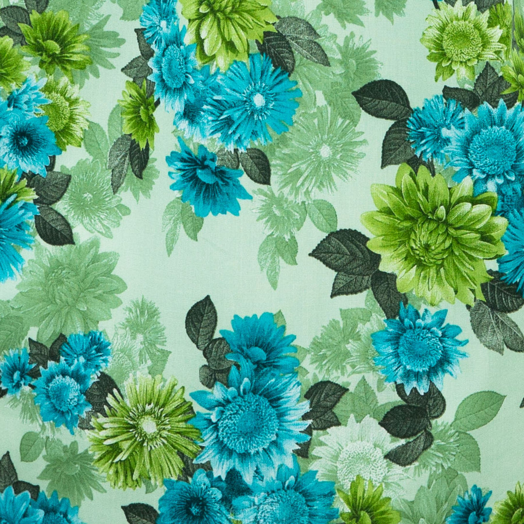 Classic Women's Shirt - Fleurs Vertes