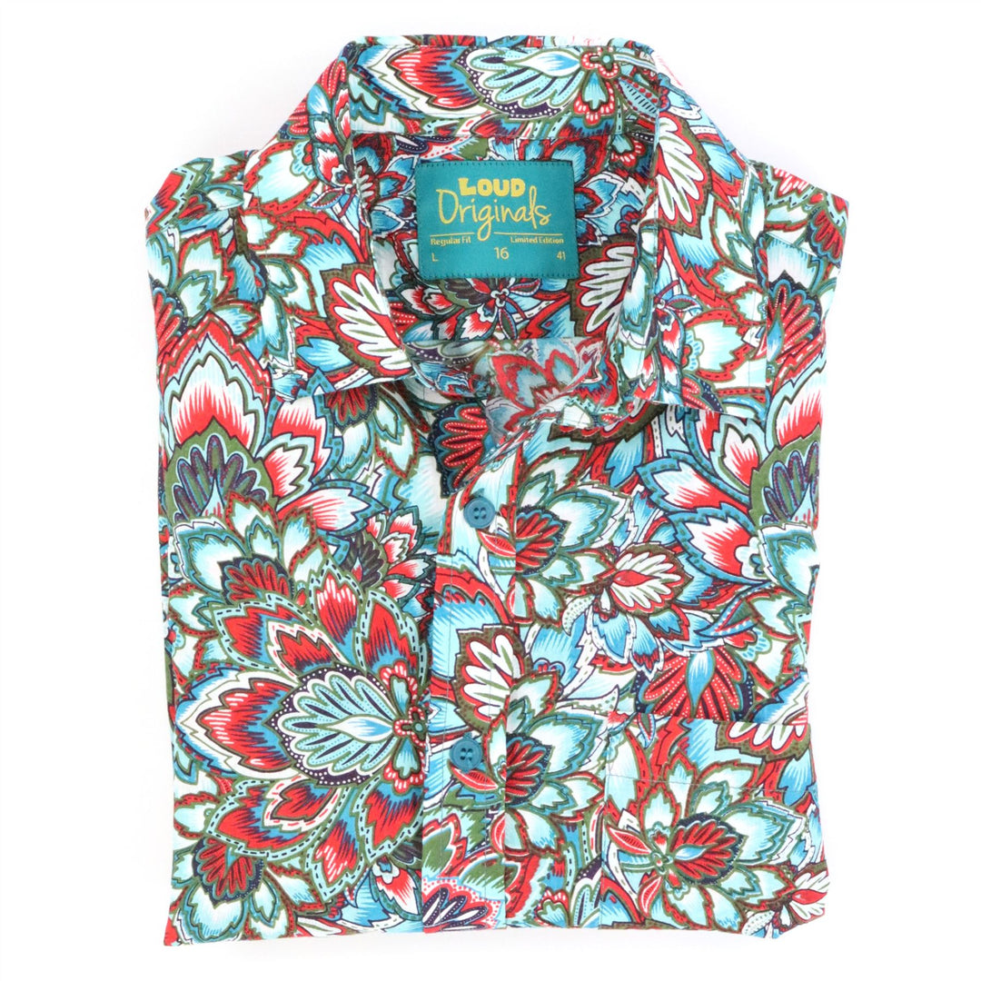 Regular Fit Short Sleeve Shirt - Festival Flora