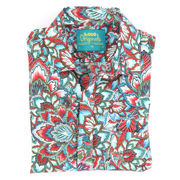 Regular Fit Short Sleeve Shirt - Festival Flora