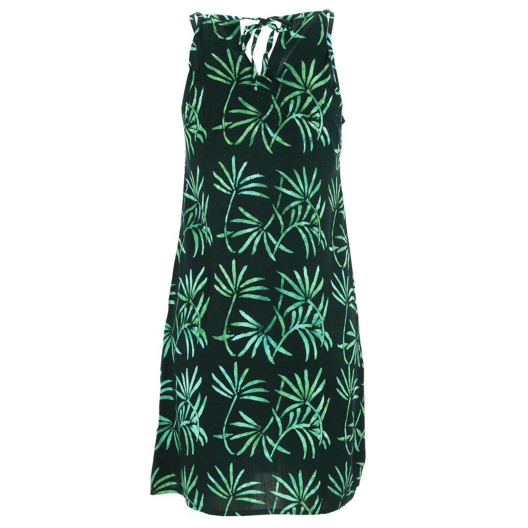 Strappy Dress - Black Water Palms