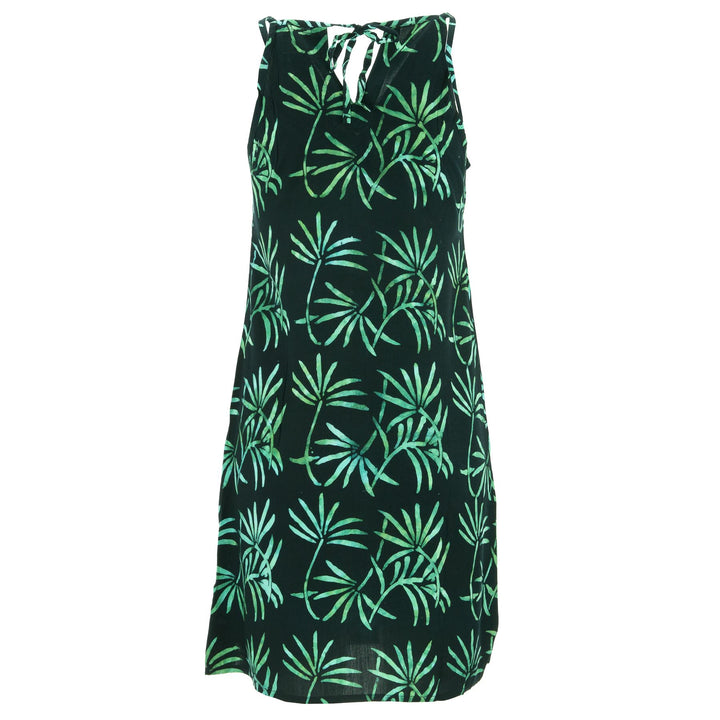 Strappy Dress - Black Water Palms