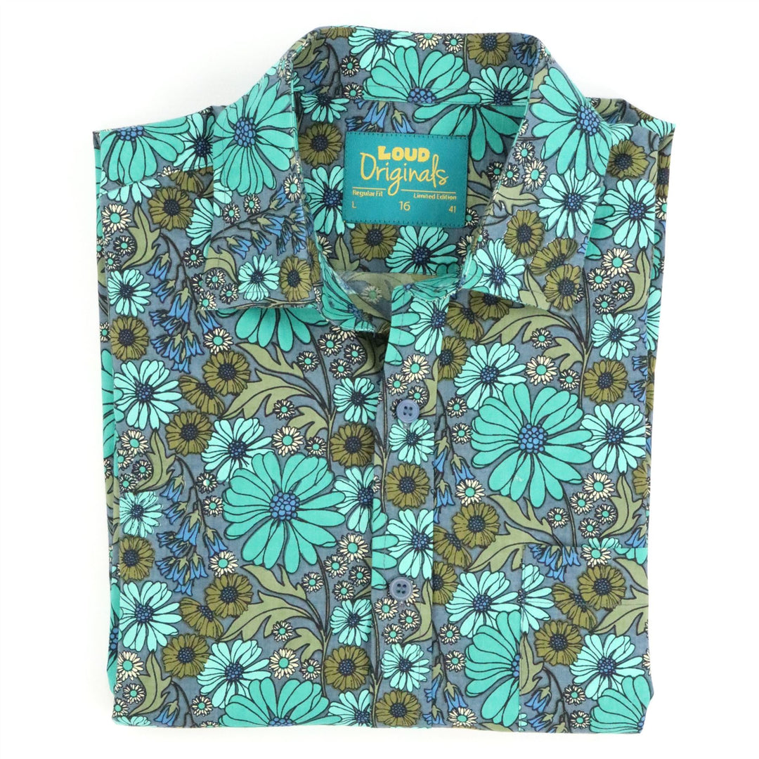 Regular Fit Short Sleeve Shirt - Meadow Tide
