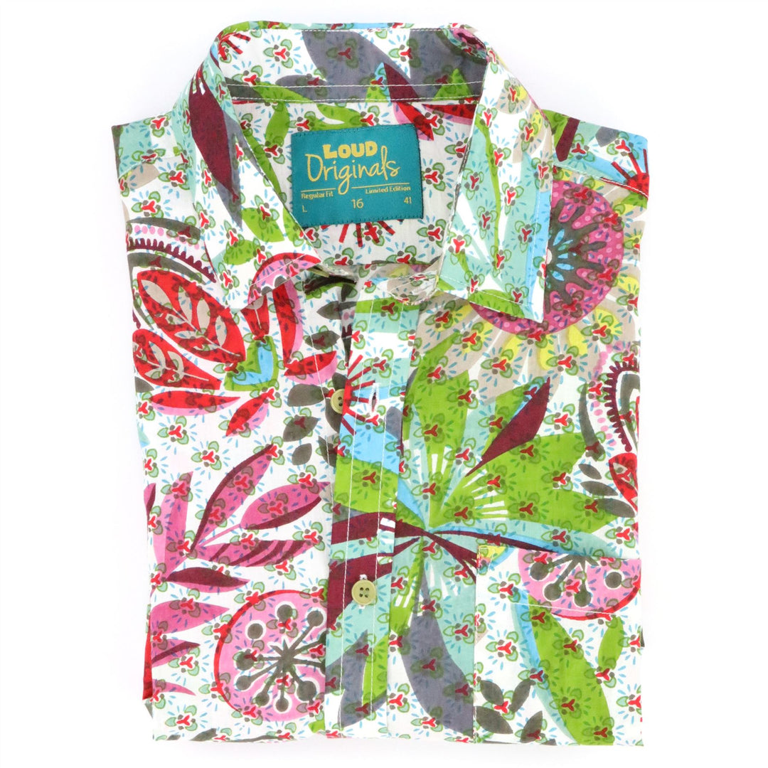 Regular Fit Short Sleeve Shirt - Garden Carnival