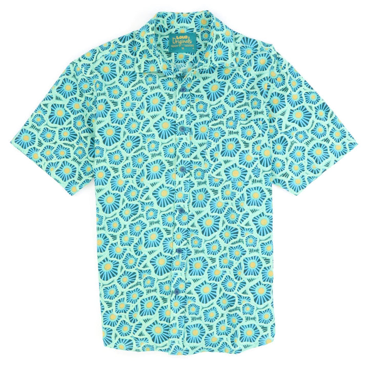 Regular Fit Short Sleeve Shirt - Blue Solstice