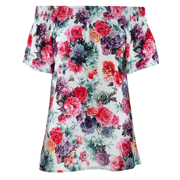 Shirred Super Top - Dappled Rouge