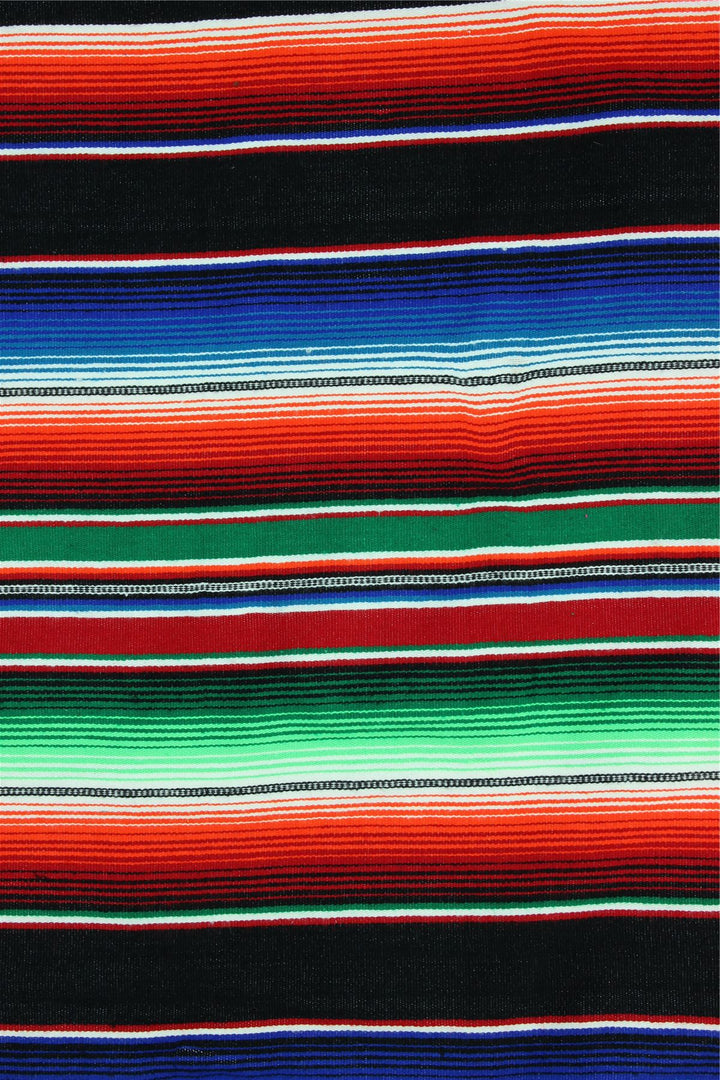 Handwoven Mexican Serape Small 192cm x 88cm - Black