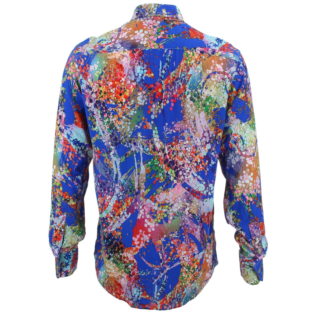 Regular Fit Long Sleeve Shirt - Confetti & Blue