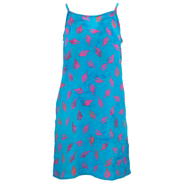 Strappy Dress - Holly Leaves Blue