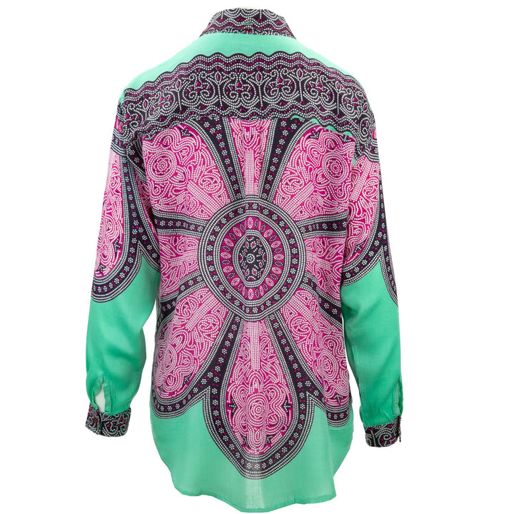 Classic Women's Shirt - Turquoise Kaleidoscope